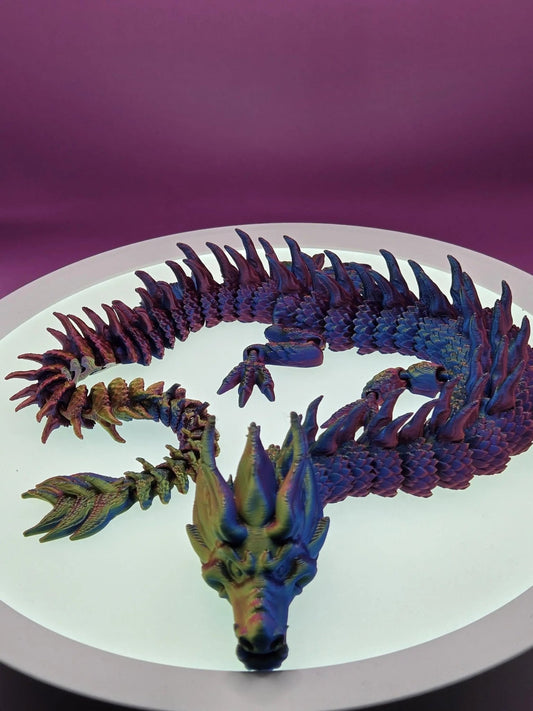 East Dragon Yuzhi, by BendyBuddies 3D Printed, 1 Color PLA, articulated dragon, fidget, toy, 18 inches - DelsBricks Toys & CollectiblesFDM Articulated ToyDelsBricks Toys & CollectiblesMega Diamonds & Schwartzreiter Mini Forge