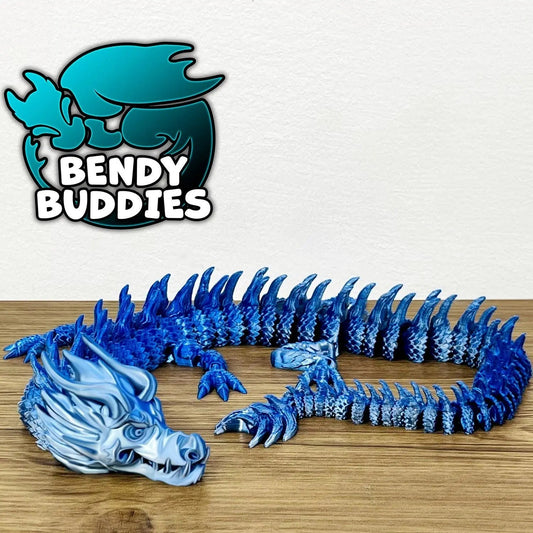 East Dragon Yuzhi, by BendyBuddies 3D Printed, 1 Color PLA, articulated dragon, fidget, toy, 18 inches - DelsBricks Toys & CollectiblesFDM Articulated ToyDelsBricks Toys & CollectiblesMega Diamonds & Schwartzreiter Mini Forge