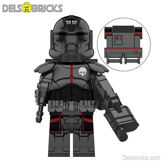 Echo "Black" - The bad Batch Lego Star Wars Minifigures custom toys - DelsBricks MinifiguresLego Star Wars MinifiguresDelsBricks MinifiguresDelsbricks.com
