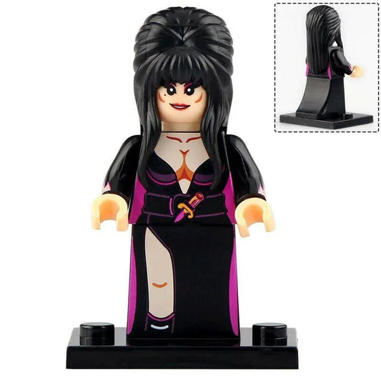Elvira Mistress of the Dark Lego Minifigures Custom Horror Toys - DelsBricks MinifiguresLego Horror MinifiguresDelsBricks MinifiguresDelsbricks.com