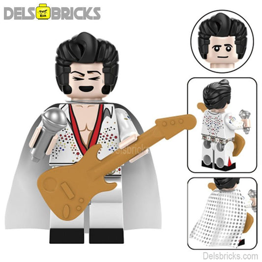 Elvisd presley The king Lego Minifigures Custom Music Toys - DelsBricks MinifiguresMinifiguresDelsBricks MinifiguresDelsbricks