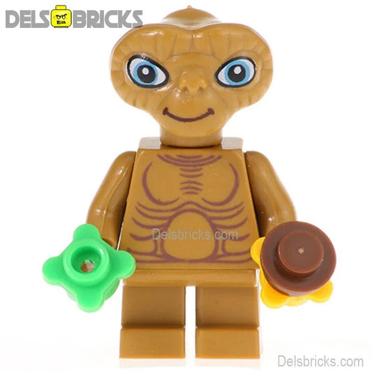ET The Extraterrestrial Lego Minifigures Custom Toys - DelsBricks MinifiguresMinifiguresDelsBricks MinifiguresDelsbricks