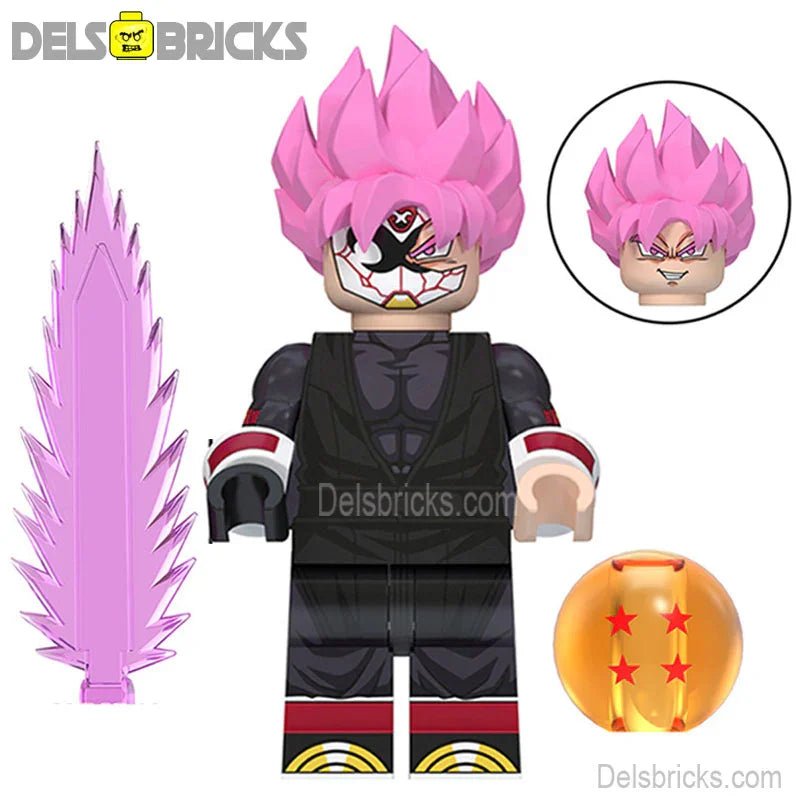 Evil Goku Black Dragon Ball Z Best Lego Minifigures Custom Anime Toys - DelsBricks MinifiguresMinifiguresDelsBricks MinifiguresDelsbricks