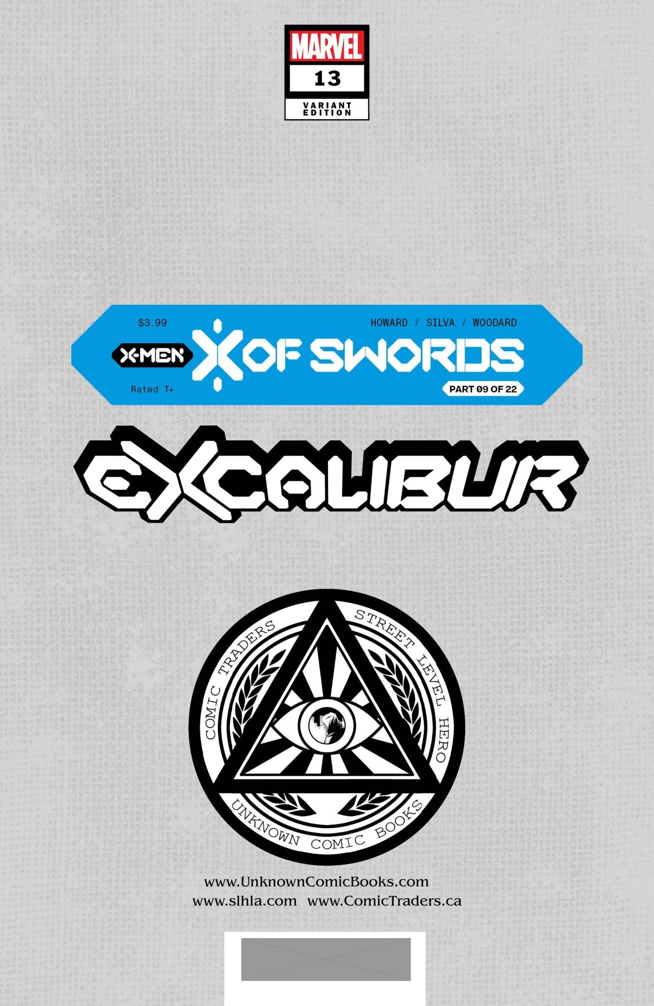 Excalibur 13 Unknown Comics Jay Anacleto Exclusive Virgin Var (10/21/2020) - DelsBricks Toys & CollectiblesCOMIC BOOK EXCLUSIVEDelsBricks Toys & CollectiblesUnknown Comic Books