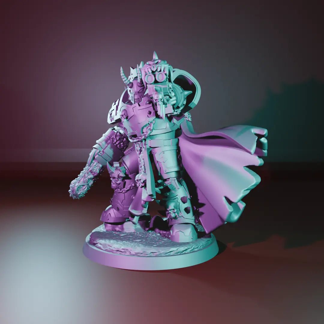Exterminator Lord 2 by Ghamak 28/32mm Scale Miniature, 42mm tall - DelsBricks Toys & CollectiblesResin Printed MiniatureDelsBricks Toys & CollectiblesMega Diamonds & Schwartzreiter Mini Forge