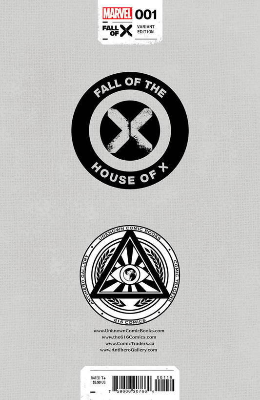 Fall Of The House Of X 1 [Fhx] Unknown Comics Nathan Szerdy Exclusive Virgin Var (01/03/2024) - DelsBricks Toys & CollectiblesCOMIC BOOK EXCLUSIVEDelsBricks Toys & CollectiblesUnknown Comic Books