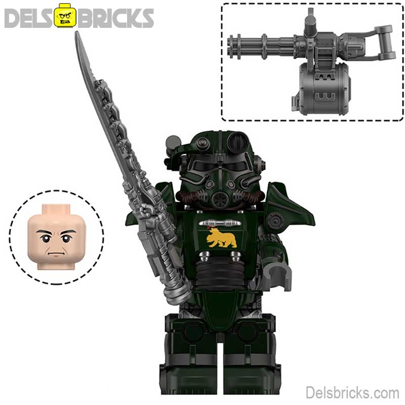 Fallout T - 45 Power Armor Lego Minifigures Custom video Game Toys Set 5 - 1 - DelsBricks MinifiguresMinifiguresDelsBricks MinifiguresDelsbricks
