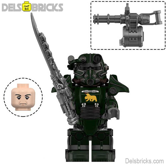 Fallout T - 45 Power Armor Lego Minifigures Custom video Game Toys Set 5 - 1 - DelsBricks MinifiguresMinifiguresDelsBricks MinifiguresDelsbricks