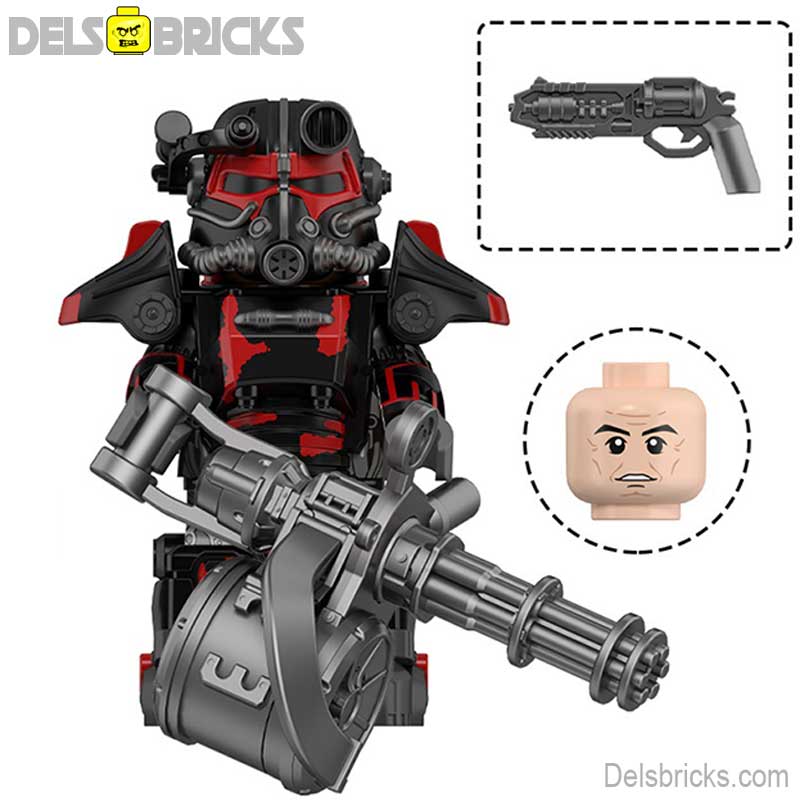 Fallout T - 45 Power Armor Lego Minifigures Custom video Game Toys Set 5 - 4 - DelsBricks MinifiguresMinifiguresDelsBricks MinifiguresDelsbricks