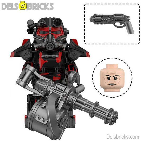 Fallout T - 45 Power Armor Lego Minifigures Custom video Game Toys Set 5 - 4 - DelsBricks MinifiguresMinifiguresDelsBricks MinifiguresDelsbricks
