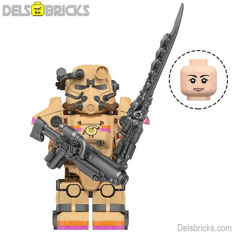 Fallout T - 45 Power Armor Lego Minifigures Custom video Game Toys Set 5 - 8 - DelsBricks MinifiguresMinifiguresDelsBricks MinifiguresDelsbricks