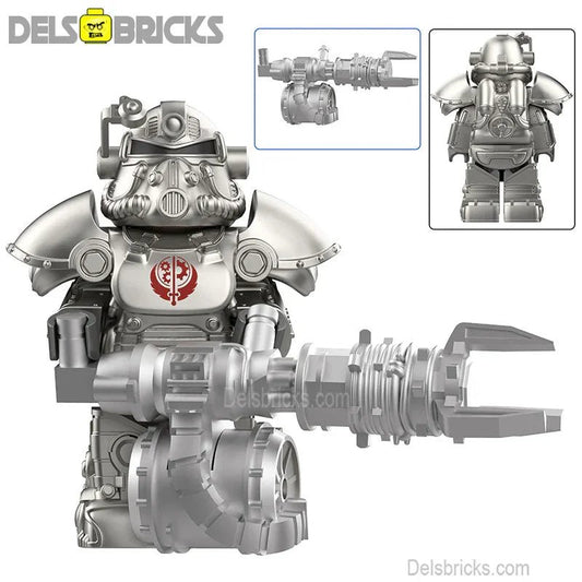 Fallout t - 51 Power Armor Lego Minifigures Custom video Game Toys Set 4 - 1 - DelsBricks MinifiguresMinifiguresDelsBricks MinifiguresDelsbricks