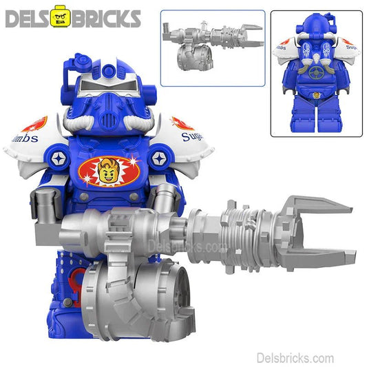 Fallout t - 51 Power Armor Lego Minifigures Custom video Game Toys Set 4 - 5 - DelsBricks MinifiguresMinifiguresDelsBricks MinifiguresDelsbricks