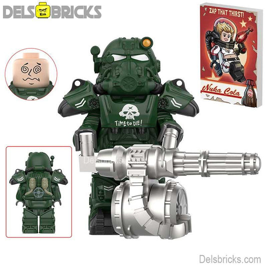 Fallout T60 Power Armor Lego Minifigures Custom video Game Toys Set1 - 5 - DelsBricks MinifiguresMinifiguresDelsBricks MinifiguresDelsbricks