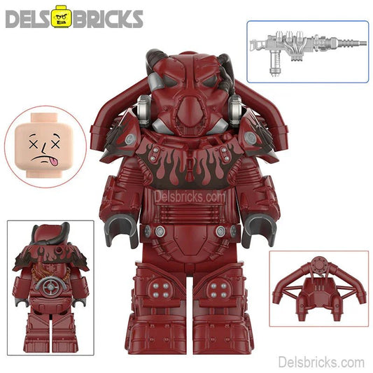 Fallout X - 01 Power Armor Lego Minifigures Custom video Game Toys Set 3 - 4 - DelsBricks MinifiguresMinifiguresDelsBricks MinifiguresDelsbricks