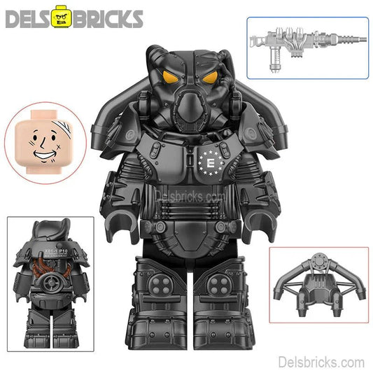 Fallout X - 01 Power Armor Lego Minifigures Custom video Game Toys Set 3 - 6 - DelsBricks MinifiguresMinifiguresDelsBricks MinifiguresDelsbricks
