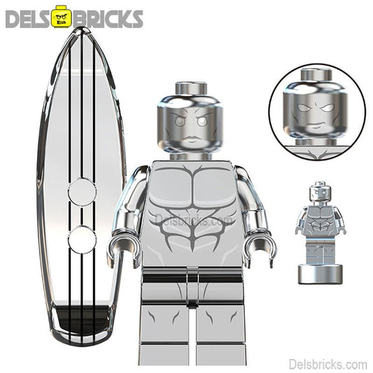 Fantastic Four Silver Surfer Lego Minifigures Custom Toys 2 - DelsBricks MinifiguresMinifiguresDelsBricks MinifiguresDelsbricks