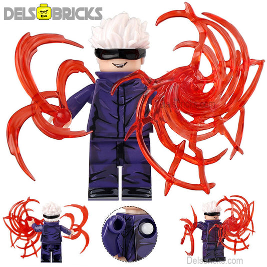 satoru Gojo Jujutsu kaisen Lego Anime Minifigures Custom Toys 2 - DelsBricks Minifigures 