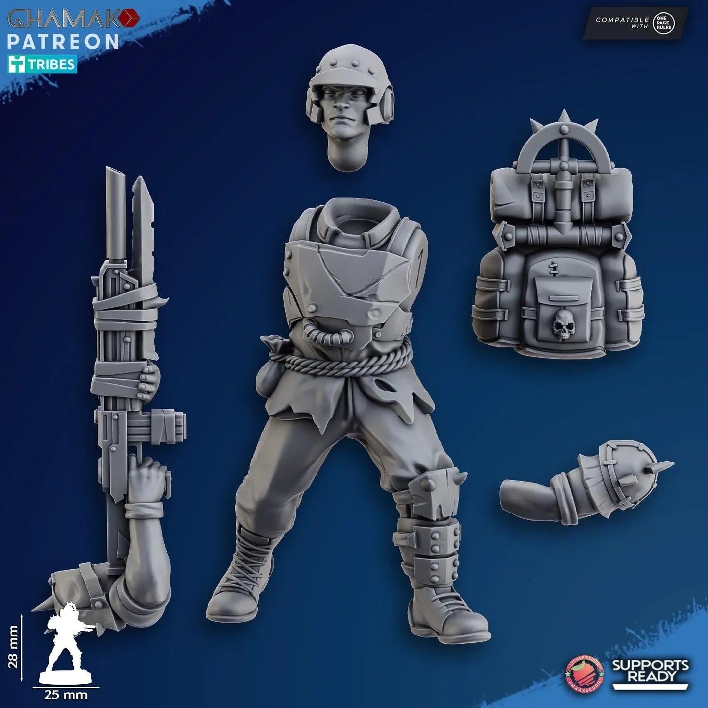Fell Strike Squad (corrupted assault team) by Ghamak Sci - fi 28mm Heroic Scale Miniature, 28mm tall, 10 Units, Proxy, Grimdark, Sci - Fi, OPR - DelsBricks Toys & CollectiblesResin Printed MiniatureDelsBricks Toys & CollectiblesMega Diamonds & Schwartzreiter Mini Forge