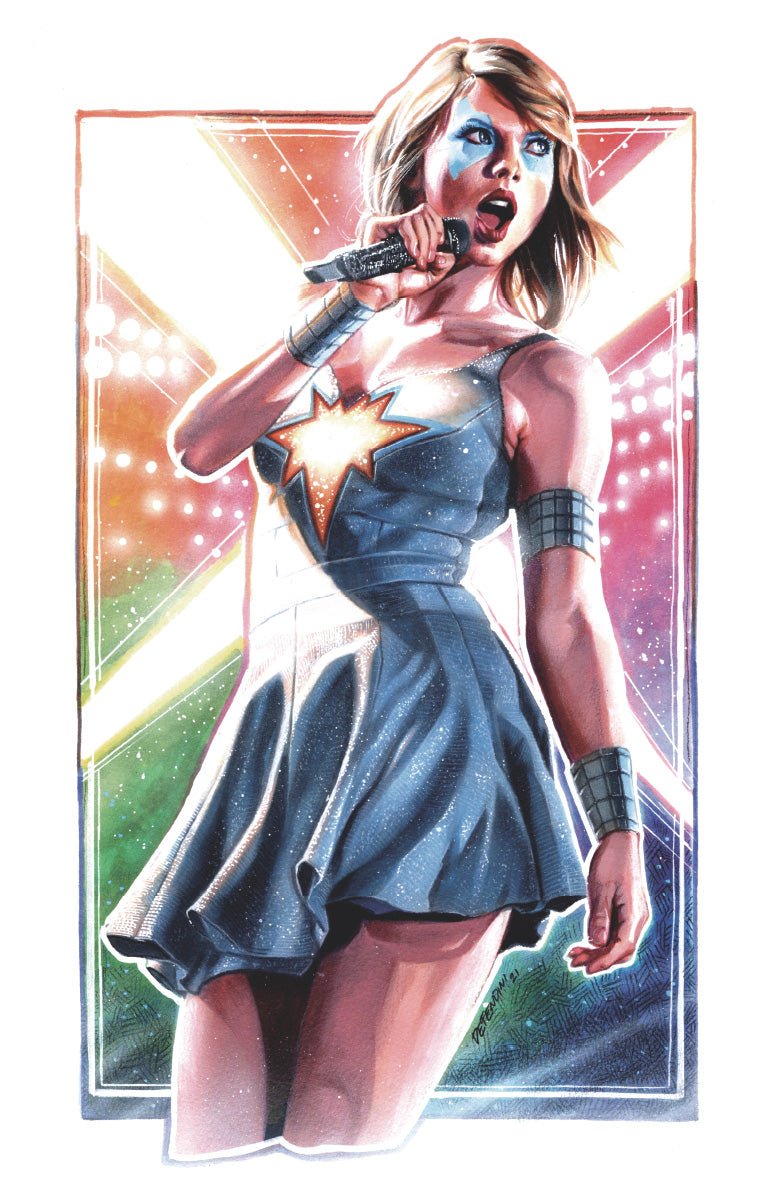 FEMALE FORCE TAYLOR SWIFT UNKNOWN COMICS STEVEN DEFENDINI EXCLUSIVE VIRGIN VAR (03/27/2024) - DelsBricks Toys & CollectiblesComic BookDelsBricks Toys & CollectiblesUnknown Comic Books