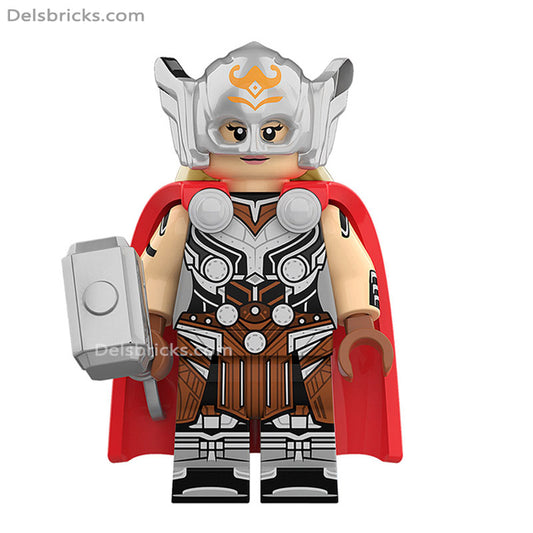 Female Thor Jane Foster from Thor: Love and Thunder Lego Minifigures   Delsbricks   