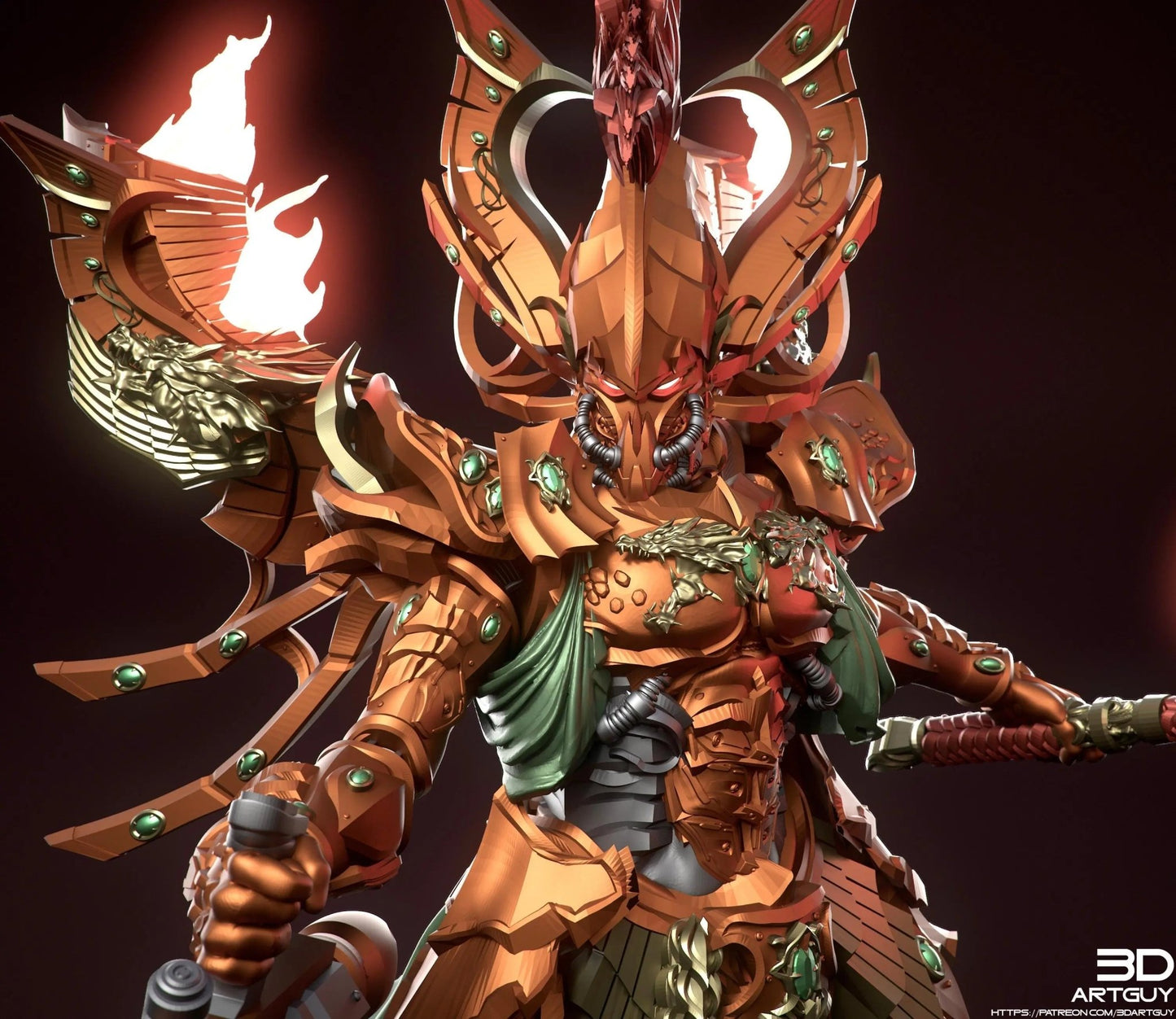 Fire Elf by 3DArtGuy 32mm scale, 50mm or 100mm, Miniature War Gaming Figure, Grim Dark, Proxy, Space Elf, Fire Elf - DelsBricks Toys & CollectiblesResin Printed MiniatureDelsBricks Toys & CollectiblesMega Diamonds & Schwartzreiter Mini Forge