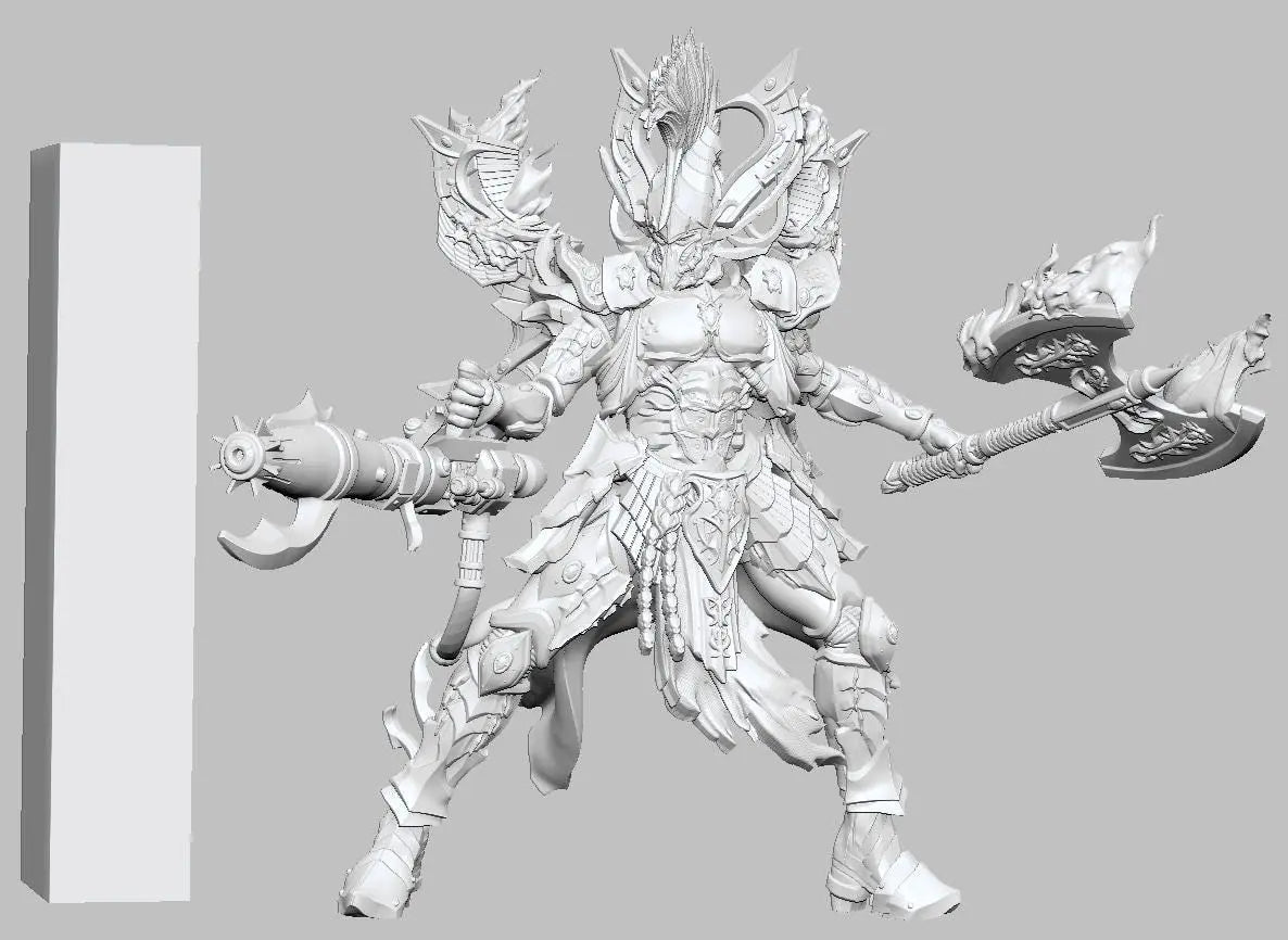 Fire Elf by 3DArtGuy 32mm scale, 50mm or 100mm, Miniature War Gaming Figure, Grim Dark, Proxy, Space Elf, Fire Elf - DelsBricks Toys & CollectiblesResin Printed MiniatureDelsBricks Toys & CollectiblesMega Diamonds & Schwartzreiter Mini Forge