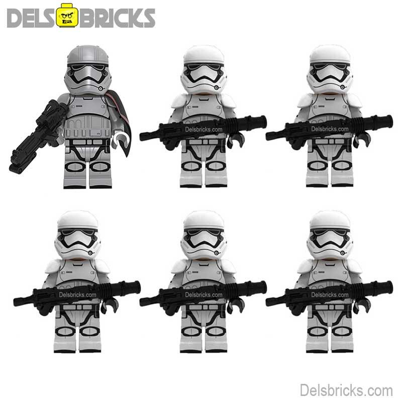 First Order Stormtrooper Set of 6 Lego Star Wars Minifigures custom toys - DelsBricks MinifiguresLego Star Wars MinifiguresDelsBricks MinifiguresDelsbricks.com