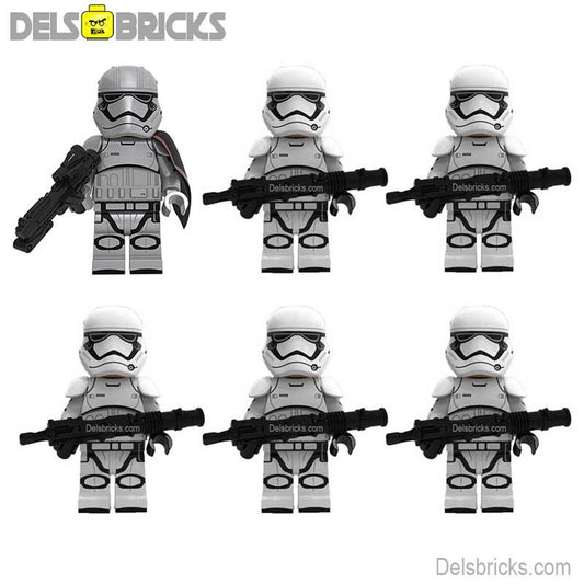 First Order Stormtrooper Set of 6 Lego Star Wars Minifigures custom toys - DelsBricks MinifiguresLego Star Wars MinifiguresDelsBricks MinifiguresDelsbricks.com