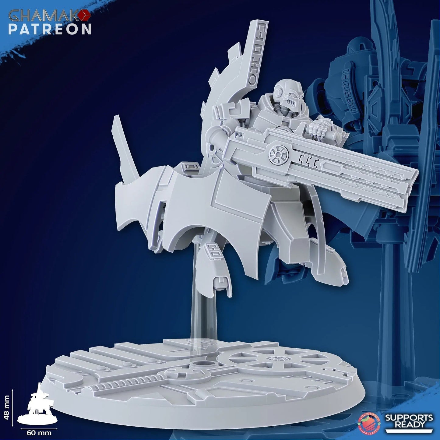 Flying Undying Squad by Ghamak - 43mm Resin Printed Sci - Fi Minis (3 Units) - DelsBricks Toys & CollectiblesResin Printed MiniatureDelsBricks Toys & CollectiblesMega Diamonds & Schwartzreiter Mini Forge