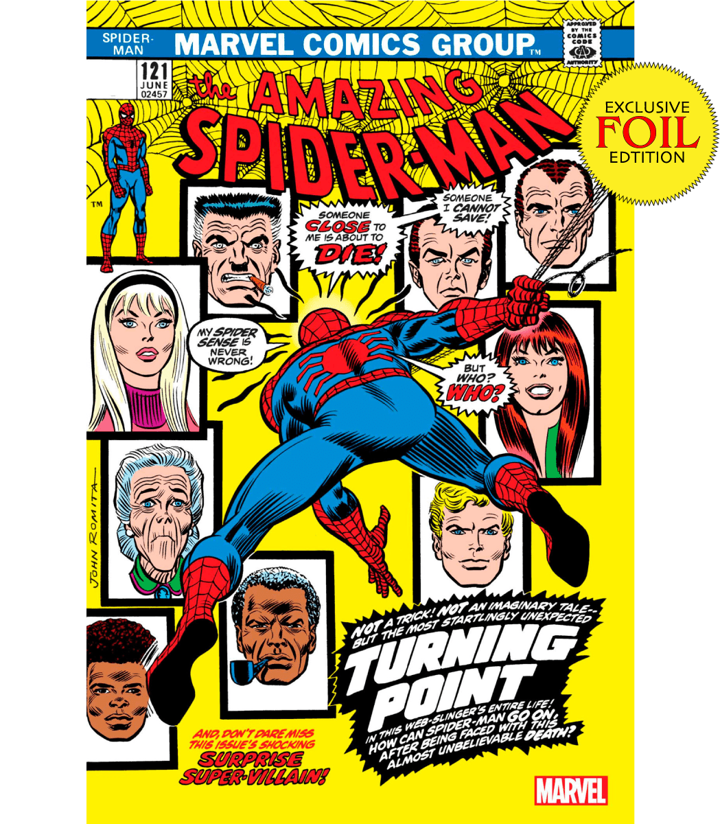 [Foil] Amazing Spider - Man 121 Facsimile Edition Unknown Comics John Romita Exclusive Var (06/14/2023) - DelsBricks Toys & CollectiblesCOMIC BOOK EXCLUSIVEDelsBricks Toys & CollectiblesUnknown Comic Books