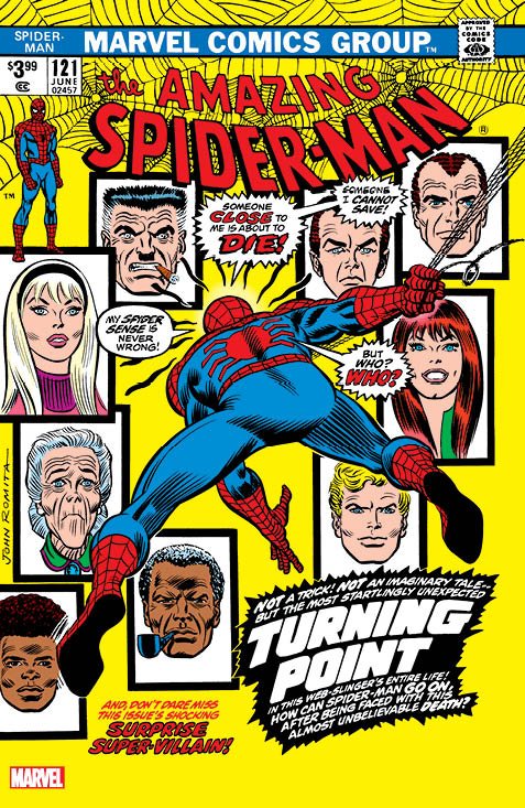 [Foil] Amazing Spider - Man 121 Facsimile Edition Unknown Comics John Romita Exclusive Var (06/14/2023) - DelsBricks Toys & CollectiblesCOMIC BOOK EXCLUSIVEDelsBricks Toys & CollectiblesUnknown Comic Books