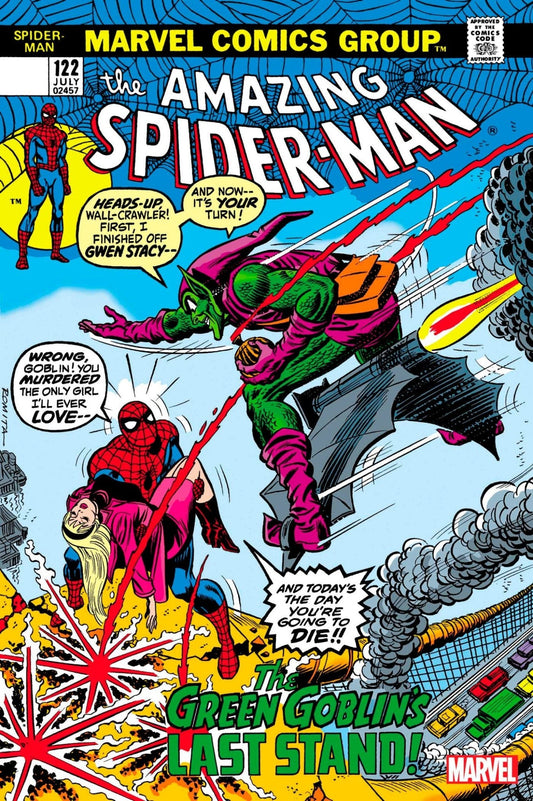 [Foil] Amazing Spider - Man 122 Facsimile Edition Unknown Comics John Romita Exclusive Var (06/28/2023) - DelsBricks Toys & CollectiblesCOMIC BOOK EXCLUSIVEDelsBricks Toys & CollectiblesUnknown Comic Books