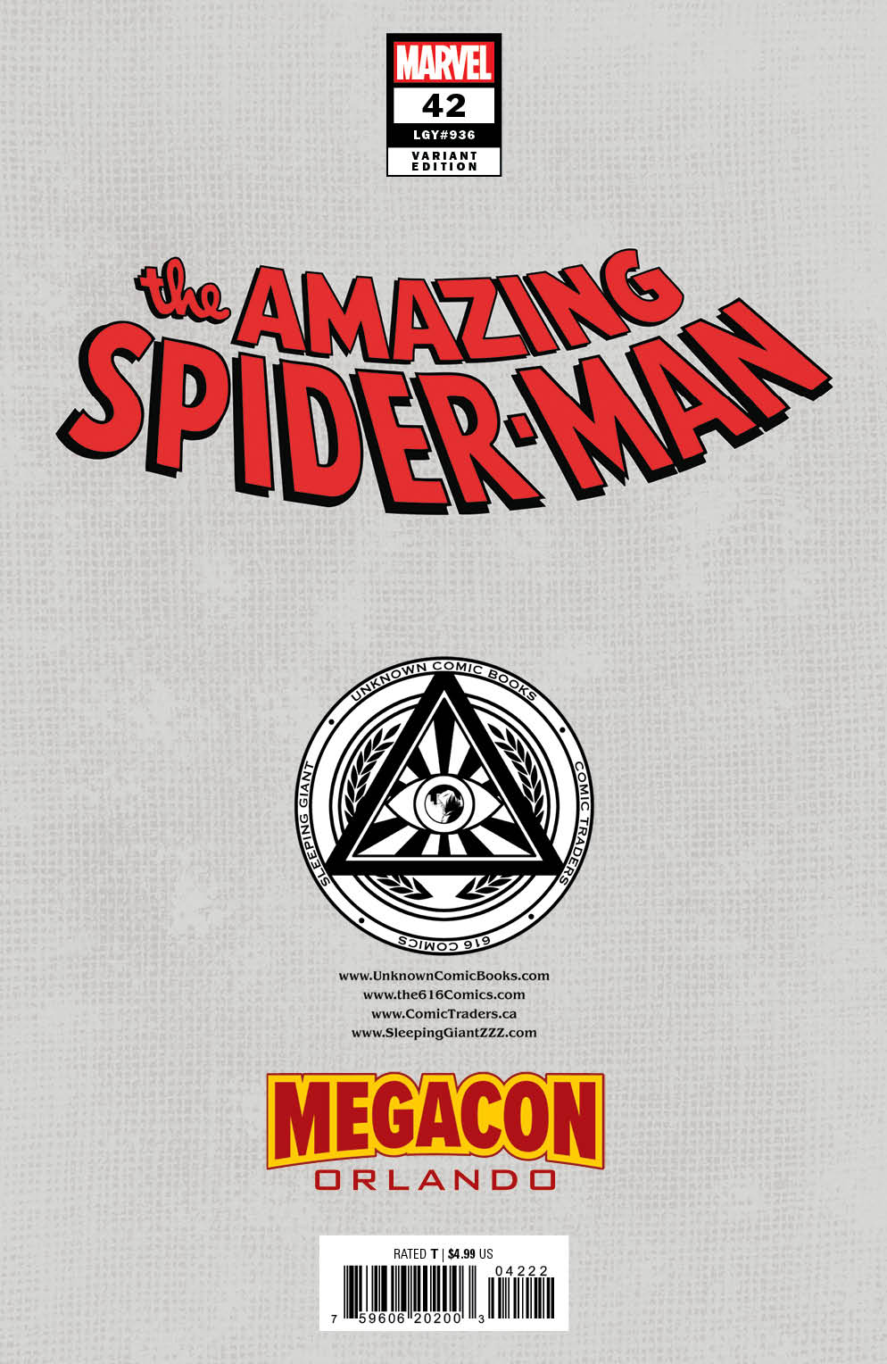 [FOIL] AMAZING SPIDER - MAN 42 [GW] UNKNOWN COMICS EJIKURE EXCLUSIVE VIRGIN MEGACON 2024 VAR (02/14/2024) - DelsBricks Toys & CollectiblesCOMIC BOOK EXCLUSIVEDelsBricks Toys & CollectiblesUnknown Comic Books
