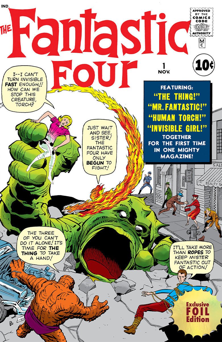 [FOIL] Fantastic Four 1 Facsimile Edition Foil Variant [New Printing] Cb (01/08/2025) - DelsBricks Toys & CollectiblesComic BookDelsBricks Toys & CollectiblesUnknown Comic Books