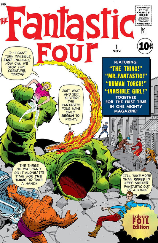 [FOIL] Fantastic Four 1 Facsimile Edition Foil Variant [New Printing] Cb (01/08/2025) - DelsBricks Toys & CollectiblesComic BookDelsBricks Toys & CollectiblesUnknown Comic Books