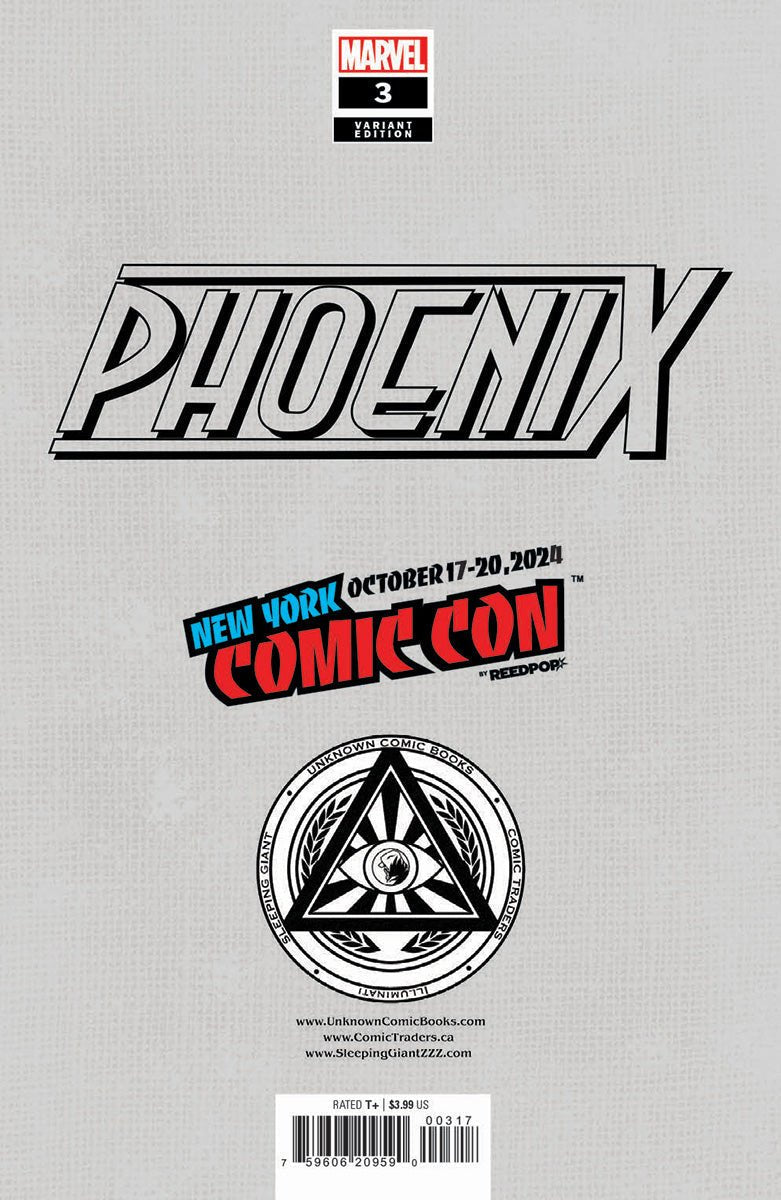 [Foil] Phoenix 3 Unknown Comics Exclusive Nathan Szerdy Virgin Nycc 2024 Var (10/23/2024) - DelsBricks Toys & CollectiblesCOMIC BOOKDelsBricks Toys & CollectiblesUnknown Comic Books