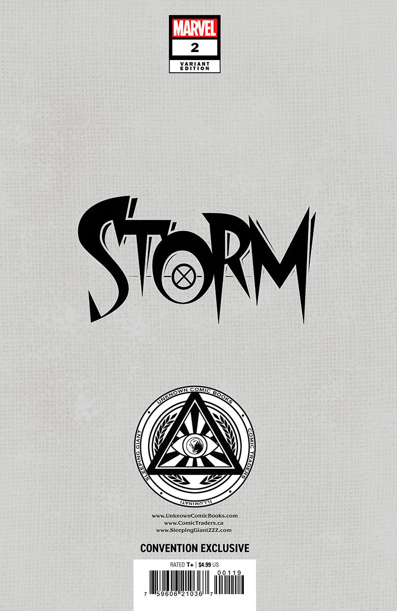 [FOIL] STORM 2 UNKNOWN COMICS NATHAN SZERDY EXCLUSIVE VIRGIN CONVENTION VAR (11/20/2024) - DelsBricks Toys & CollectiblesCOMIC BOOKDelsBricks Toys & CollectiblesUnknown Comic Books
