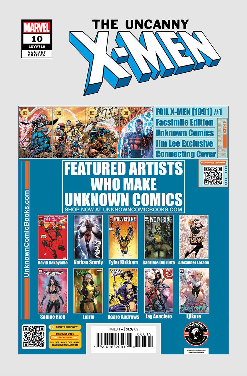 [FOIL] Uncanny X - Men 10 David Nakayama MEGACON 2025 Exclusive Var (02/05/2025) - DelsBricks Toys & CollectiblesCOMIC BOOKDelsBricks Toys & CollectiblesUnknown Comic Books