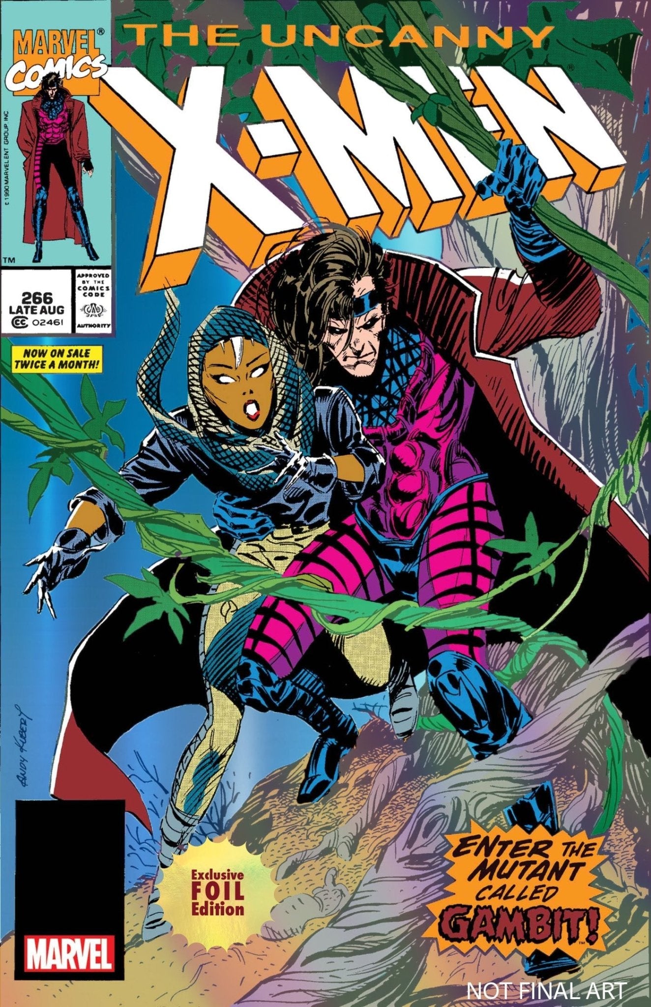 [Foil] Uncanny X - Men 266 Unknown Comics Exclusive Facsimile Edition [New Printing] Var (08/07/2024) - DelsBricks Toys & CollectiblesComic BookDelsBricks Toys & CollectiblesUnknown Comic Books