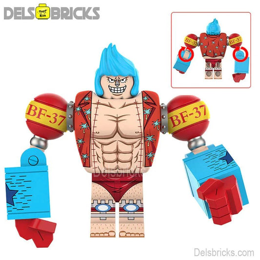 Franky Big Figure ONE PIECE Anime Lego Minifigures custom toys 1 - DelsBricks MinifiguresMinifiguresDelsBricks MinifiguresDelsbricks