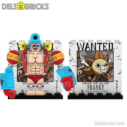 Franky Big Figure ONE PIECE Anime Lego Minifigures custom toys 2 - DelsBricks MinifiguresMinifiguresDelsBricks MinifiguresDelsbricks