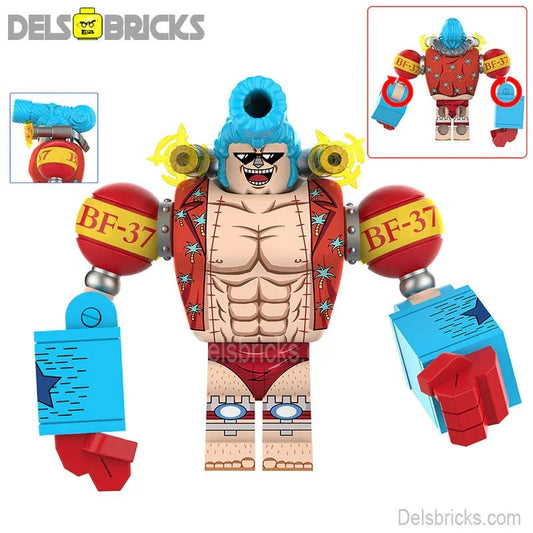 Franky Big Figure ONE PIECE Anime Lego Minifigures custom toys 2 - DelsBricks MinifiguresMinifiguresDelsBricks MinifiguresDelsbricks