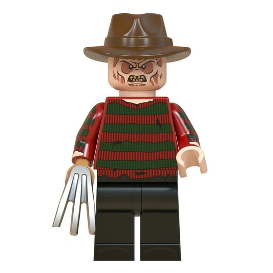 Freddy Krueger Nightmare on Elm Street Lego Minifigures Custom Horror Toys - DelsBricks MinifiguresLego Horror MinifiguresDelsBricks MinifiguresDelsbricks.com