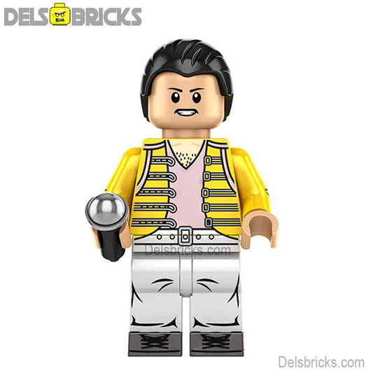 Freddy Mercury Queen Lego Minifigures Custom Music Toys - DelsBricks MinifiguresMinifiguresDelsBricks MinifiguresDelsbricks