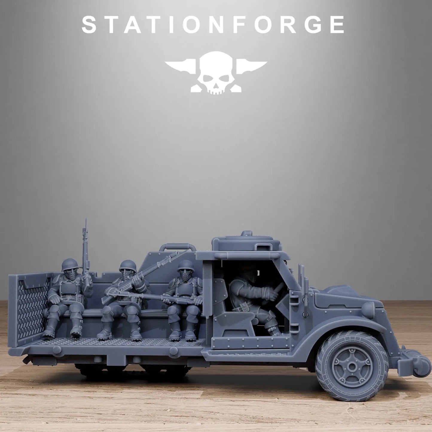 Free Guard Halftrack by Station Forge 28/32mm Heroic Scale Miniature, 150mm, Tank, Resin Model - DelsBricks Toys & CollectiblesResin Printed MiniatureDelsBricks Toys & CollectiblesMega Diamonds & Schwartzreiter Mini Forge