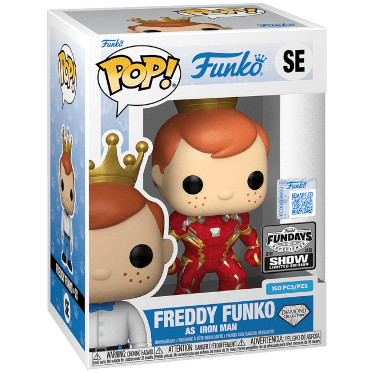 Funko Fundays Experience 2025: Pop! Originals MARVEL Freddy Funko as Iron Man (Diamond Glitter) LE150 - DelsBricks Toys & CollectiblesDelsBricks Toys & CollectiblesRalphie's Funhouse
