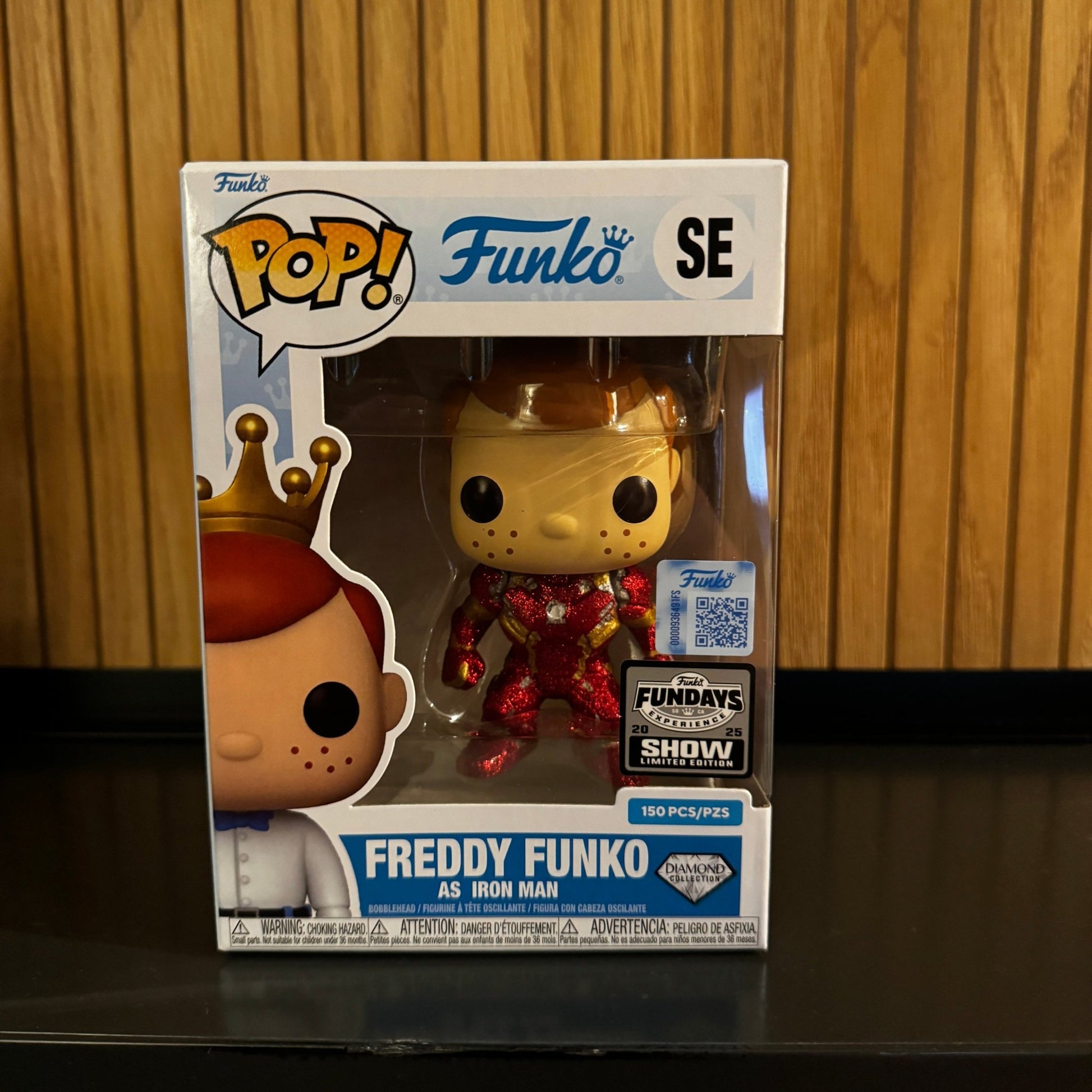 Funko Fundays Experience 2025: Pop! Originals MARVEL Freddy Funko as Iron Man (Diamond Glitter) LE150 - DelsBricks Toys & CollectiblesDelsBricks Toys & CollectiblesRalphie's Funhouse