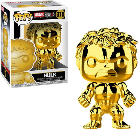 Funko Pop Marvel: Marvel Studios 10 - Hulk (Gold Chrome) - DelsBricks Toys & CollectiblesDelsBricks Toys & CollectiblesRalphie's Funhouse