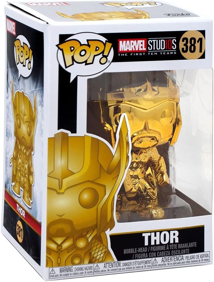 Funko Pop Marvel: Studios 10 - Thor (Gold Chrome) - DelsBricks Toys & CollectiblesDelsBricks Toys & CollectiblesRalphie's Funhouse